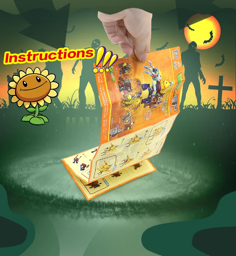 Plants Vs. Zombies Boss-Roboter Melon-Pult Chomper Actionfigur-Modellset PVC-Verformbare Puppen-Spielzeuge als Geschenk – Detail 30