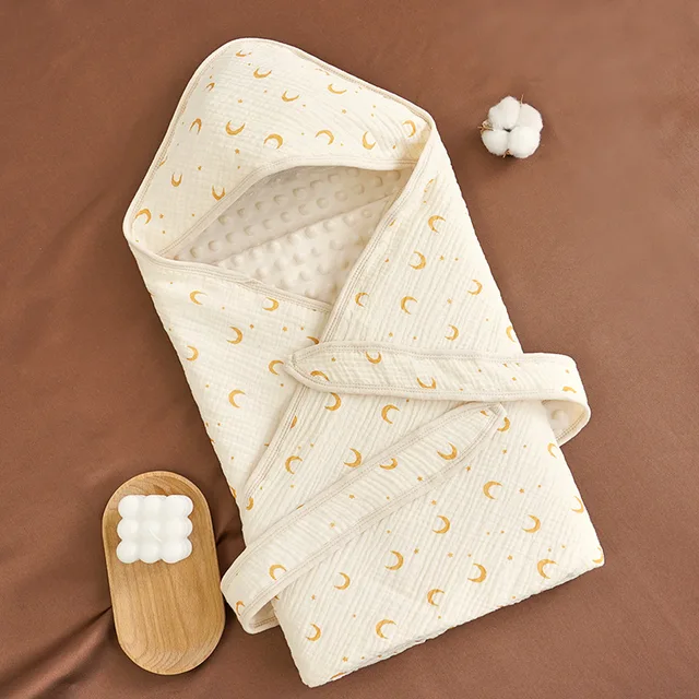 Newborn Wrap Swaddle Cute Simplicity Muslin Swaddle Wrap For Unisex Infant Baby Summer 100% Soft Cotton Baby Swaddle Blanket 6