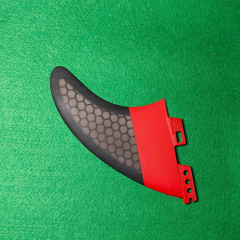 NEW FCS2 MF L Red Honeycomb Surf Fin Honeycomb Structure Fiberglass, Durable Anti-Loss, Easy Fit for Most Boards, Beginner Sta