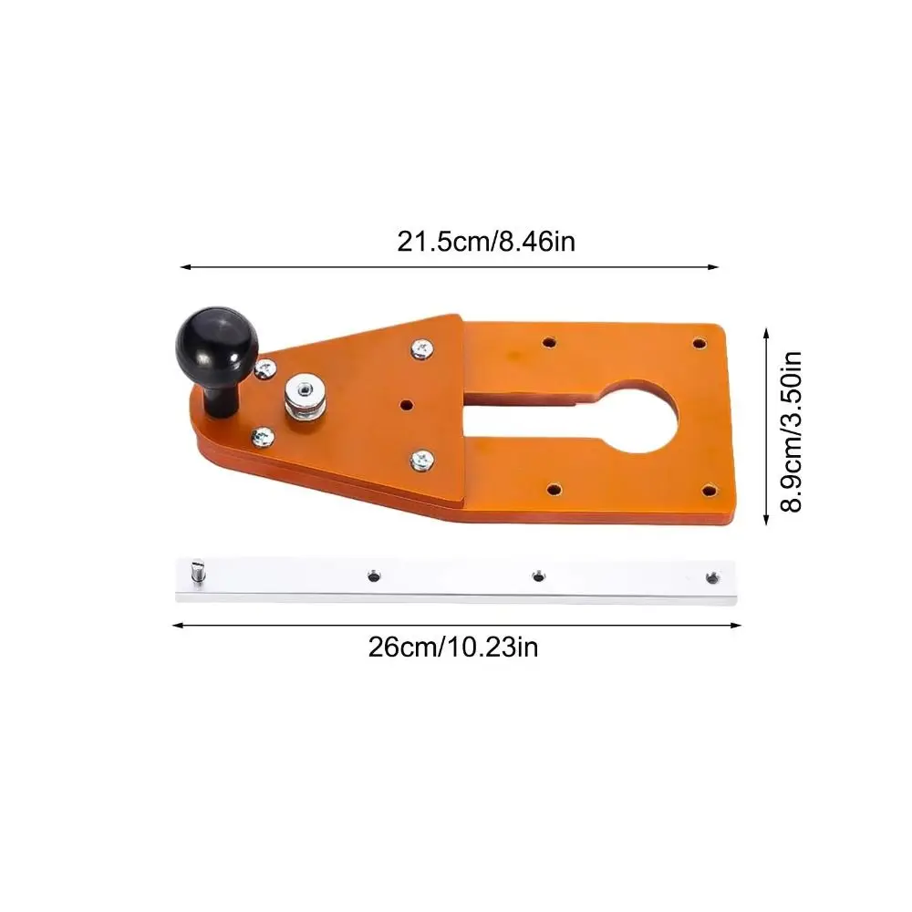 조절 가능한 가이드 트리밍 머신 고정 볼트 인체공학적 볼 핸들 원형 절단 지그 전문가용 조절 노브