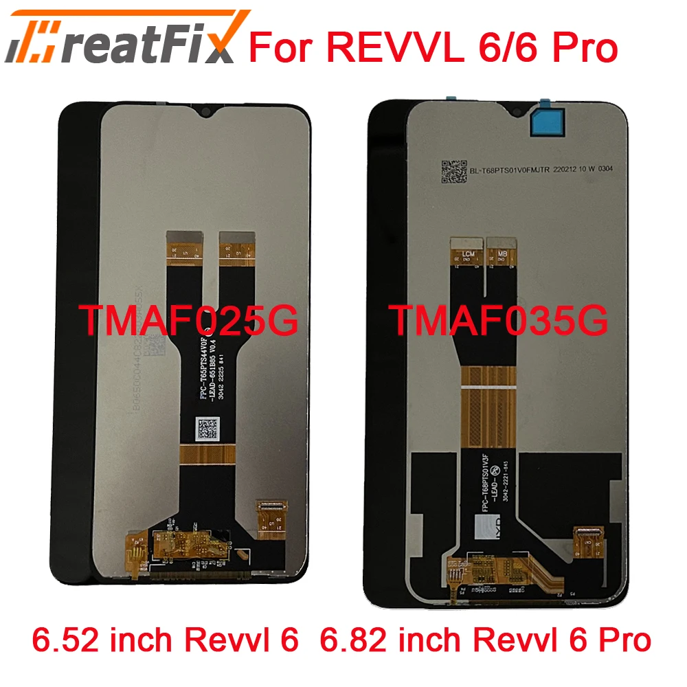 For T-Mobile Revvl 6 Pro 5G LCD TMAF035G Display Screen Touch Digitizer LCD For REVVL4 4+ REVVL V Plus LCD Revvl V REVVL6 LCD