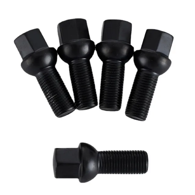 m12x1.5 Lug Bolts Ball Seat Back 17mm hex Shank Length 28mm/35mm/40mm/45mm Car Wheel Bolts