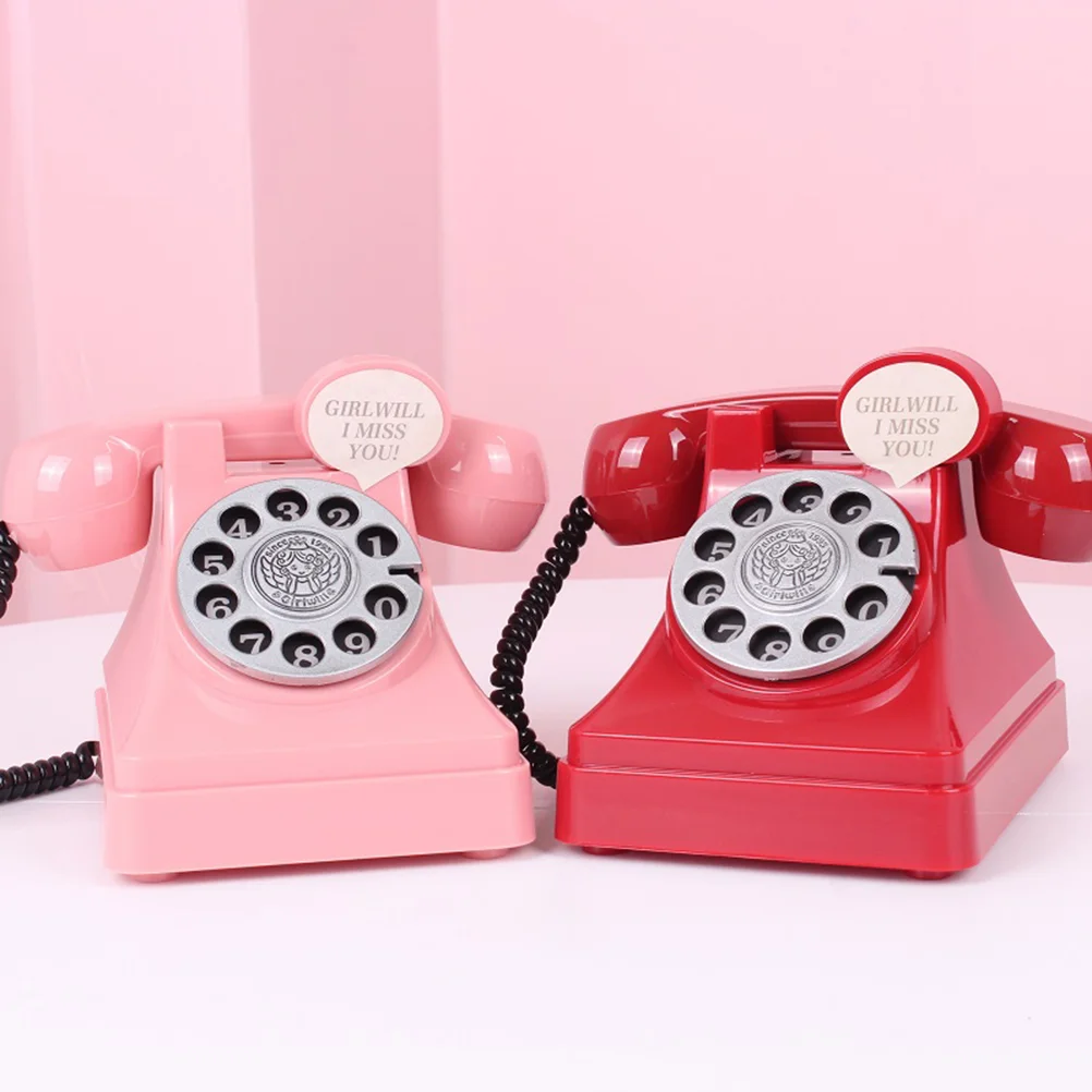 Retro Plastic Simulation Phone Shaped Piggy Bank Coins Banknotes Saving Pot Money Holder For Kids Adults Gift (Pink) 2