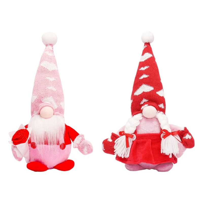 

Faceless Gnome with LED Light Dolls for Wedding Valentines Day Ornament Home Decorations New Year Gift Scandinavian