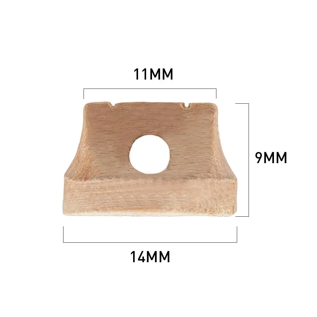 5pcs Solid Maple Wooden Erhu Bridge 14x14x9mm for Erhu Replacement Accessory