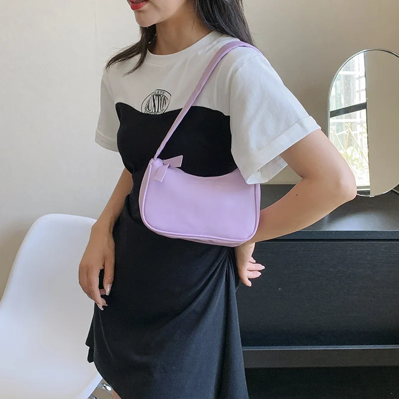 2025 Spring New Women's Casual Commuter Shoulder Bag Niche Trendy Underarm Purse Simple Fashion Handbag