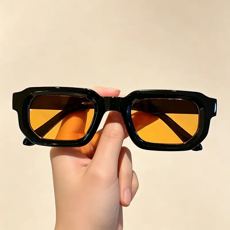 6PCS/Set Women Vintage Rectangle Frame Sunglasses Fashion Retro Sun Glasses Luxury Brand Design Glasses Eyewear Men Goggle - Image 9