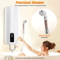 Chauffe-eau sans réservoir 60L avec affichage numérique, entièrement automatique, étanche, chauffage rapide, économie d'eau, gain de place 4