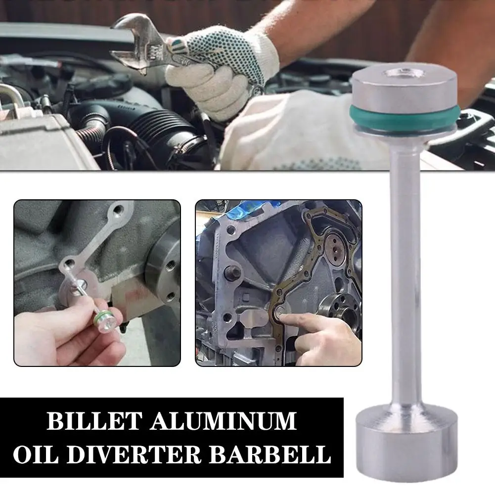 

1 Pcs Billet Aluminum Oil Diverter Barbell Car Oil Diverter LS Billet Aluminum Oil Diverter Barbell For LS1 LS2 LS3 5.3 LQ9 B0P8