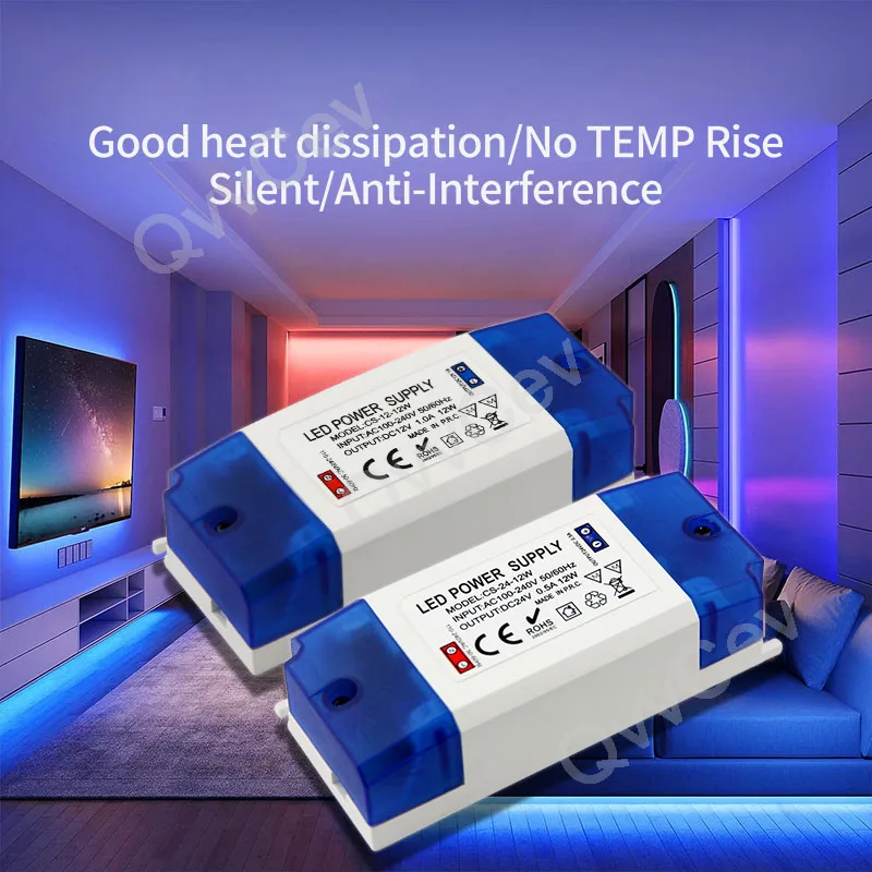 12W LED 드라이버 변압기 110-240V AC-DC 12V 1.0A DC 24V 0.5A 12W 조명 스트립 용 스위칭 전원 공급 장치, 1 피스