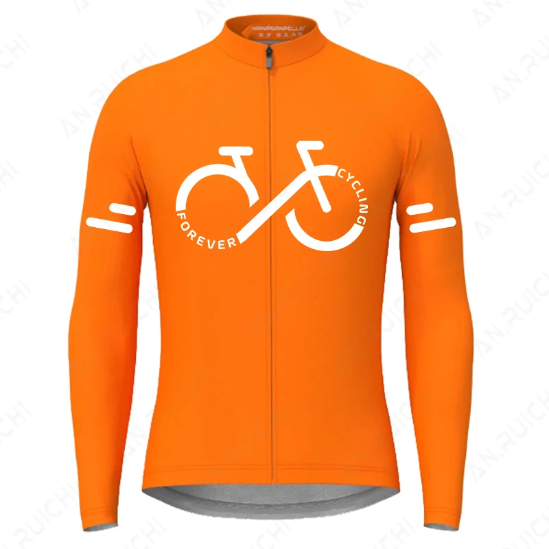 Autumn Long Sleeves Cycling Jersey Breathable Quick Dry Bicycle Shirts Men's Outdoor Sport Mountain Road Bike Cycling Clothing 2