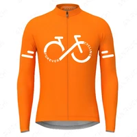 Autumn Long Sleeves Cycling Jersey Breathable Quick Dry Bicycle Shirts Men's Outdoor Sport Mountain Road Bike Cycling Clothing 2