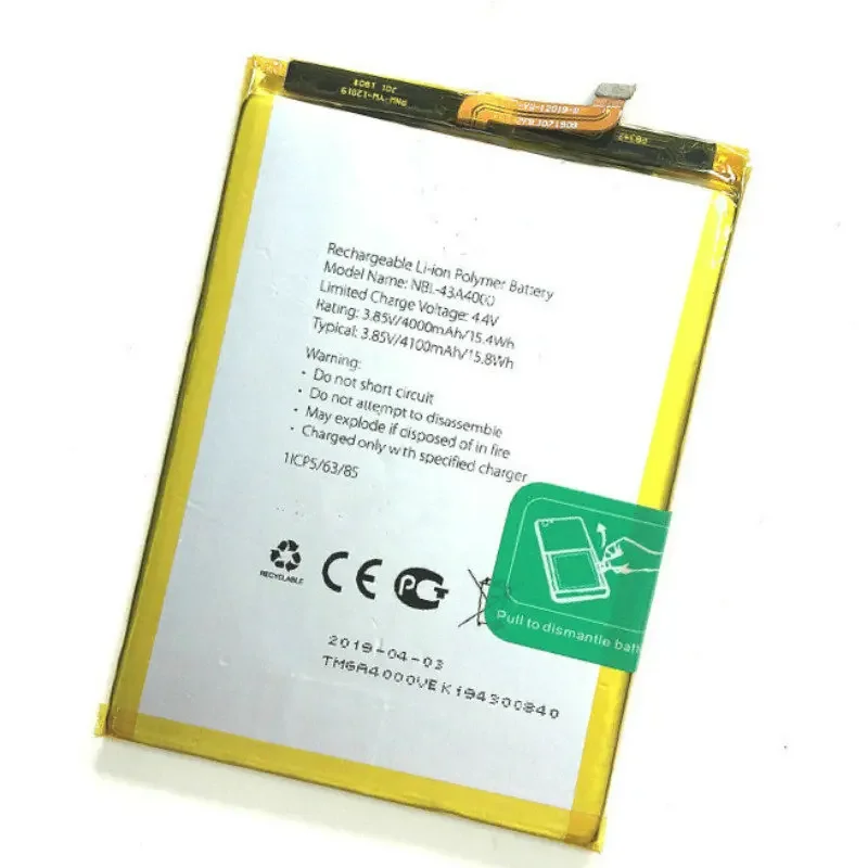 

Stonering Battery 4000mAh NBL-43A4000 for TP-Link Neffos X20/X20 Pro (TP7071A/TP9131A) Cell Phone