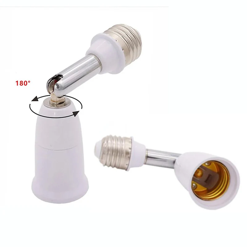 Flexible Position Holder Extender for E27 Socket Adjustable E27 to Base Converter for Screw Bulb Extension Adapter k5 For Lamp Socket Extender