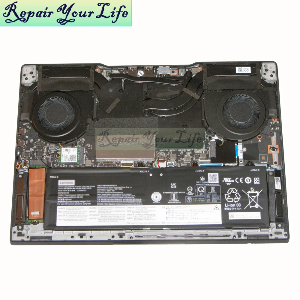 Laptop CPU GPU Fan Cooler For Lenovo Legion S7-15ACH6 82K8 Cooling Radiator 5F10S13971 5F10S13972 DFSCL12E16486L FNR5 FNR6 12V