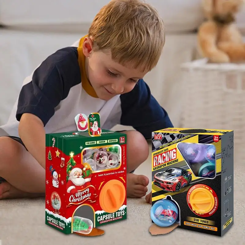 

Christmas Claw Machine Kids Coin Operated Play Game Classroom Educational Toys Christmas miniature Machine With Toys Inside