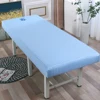 White Massage Table Bed Fitted Sheet Elastic Full Cover Massage Treatment Polyester Cosmetic SPA Bed Cover with Face Hole 6