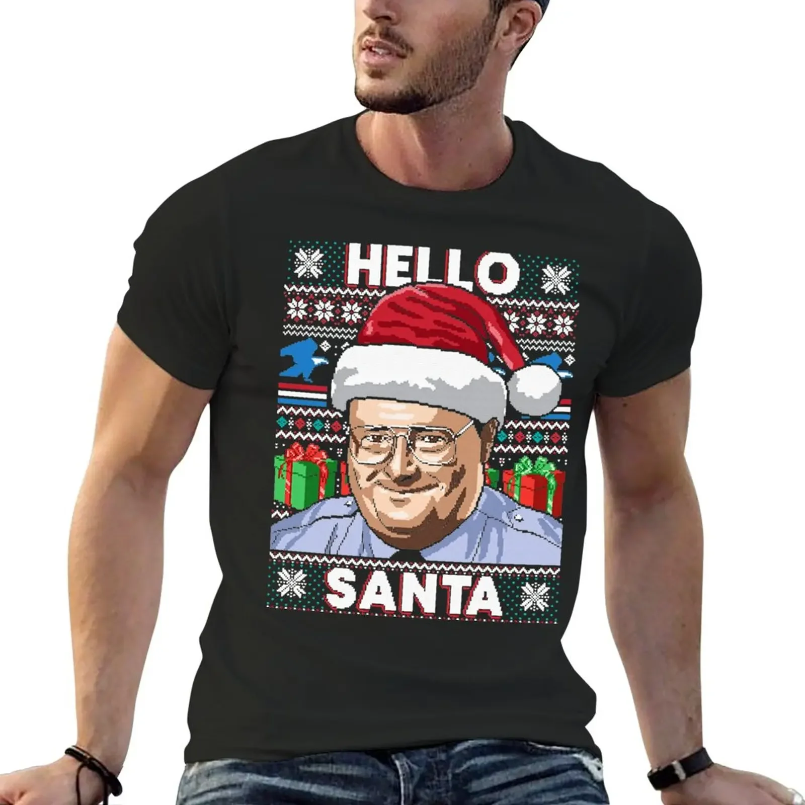 

Hello Santa T-Shirt vintage heavyweights oversized t shirt men