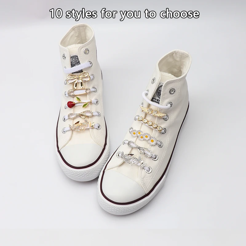 AHANDMAKER 11Pcs Gouden Schoenveter Charms Metalen Schoenen Decoratie