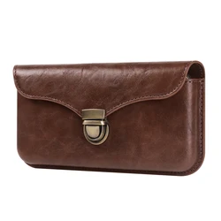Leather Belt Clip Holster Case - 16.5cm - 8.5cm - 1.5cm (Brown)