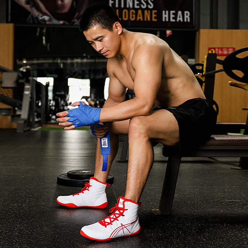 Zapatos para levantar pesas Profesional antideslizante para hombre, zapatillas de lucha en cuclillas, levantamiento de peso, levantamiento de potencia, deporte boxeo| | -