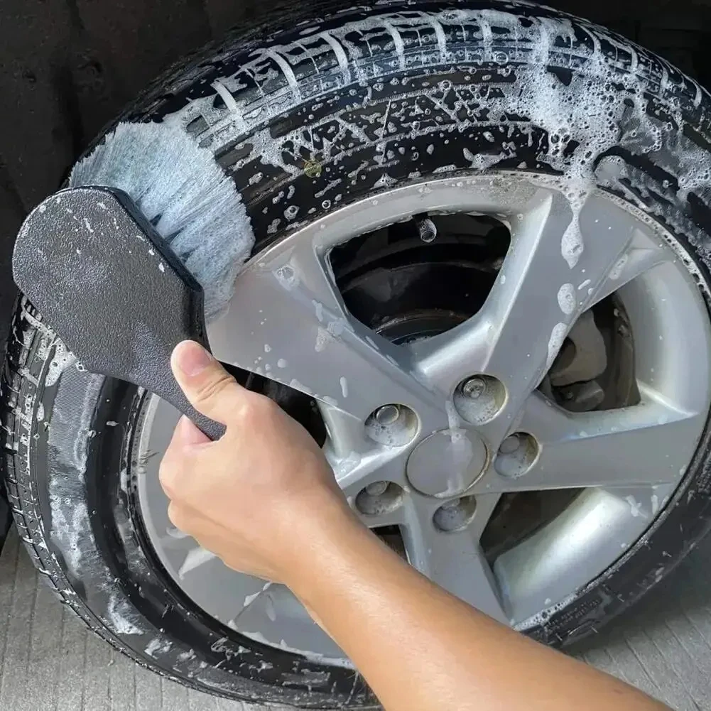Car Wheel Cleaning Brush Detail Brush Short Handle Tire Rim Washing Brush Vehicles Cleaning Maintain Accessories Set For Auto In BEST SELLERS