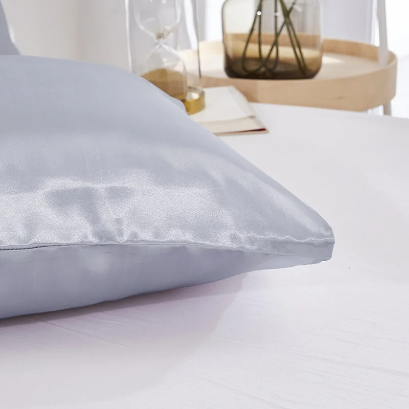 Silky Satin Skin Care Hair Anti Pillow Case Queen King Full Size Pillow Cover satin pillowcase