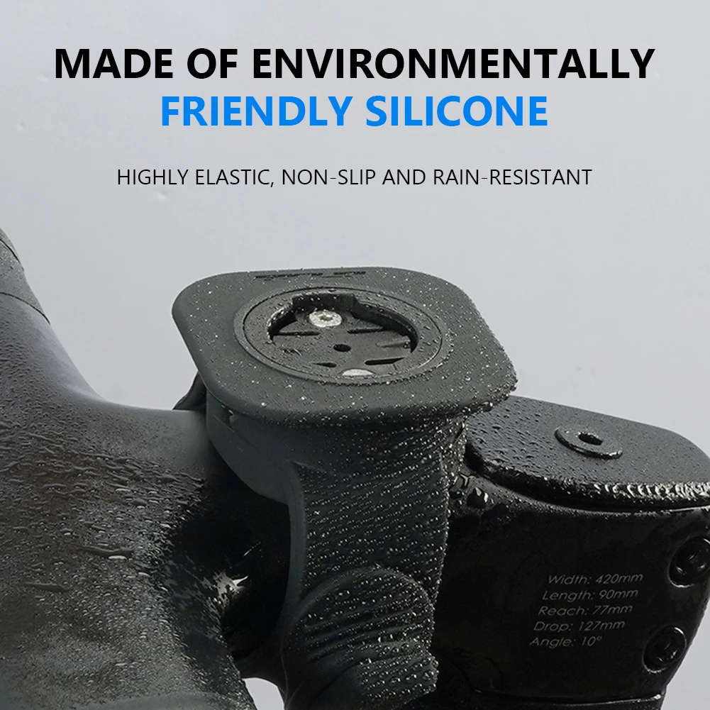 Silicone Bicycle Computer Mount Shockproof Cycling Extended Phone Bracket Bike Radar Stand for MTB Road Bike for Garmin Varia