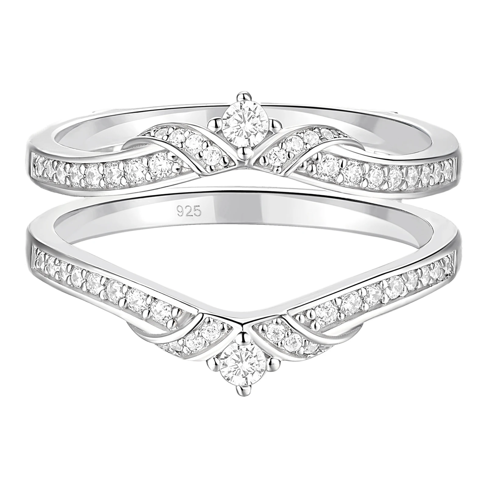 Womens Wedding Ring Enhancers  Gold Wedding Ring Enhancers - 925 Sterling  Silver - Aliexpress