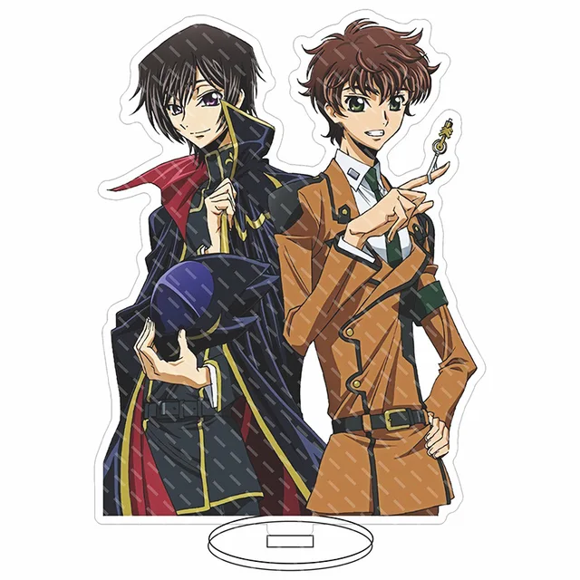 CODE GEASS Anime Figures Lelouch Lamperouge Acrylic Stands Kallen Stadtfeld  Character Model Plate Desk Decor Standing Sign Toys