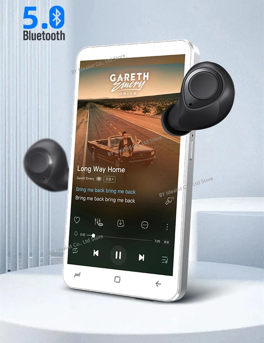 מצלמת mp4 שחקן bluetooth wifi 64 מסך מגע hifi קול מוסיקה מקליט וידאו mp3 נגן MP3 עם רמקול רדיו