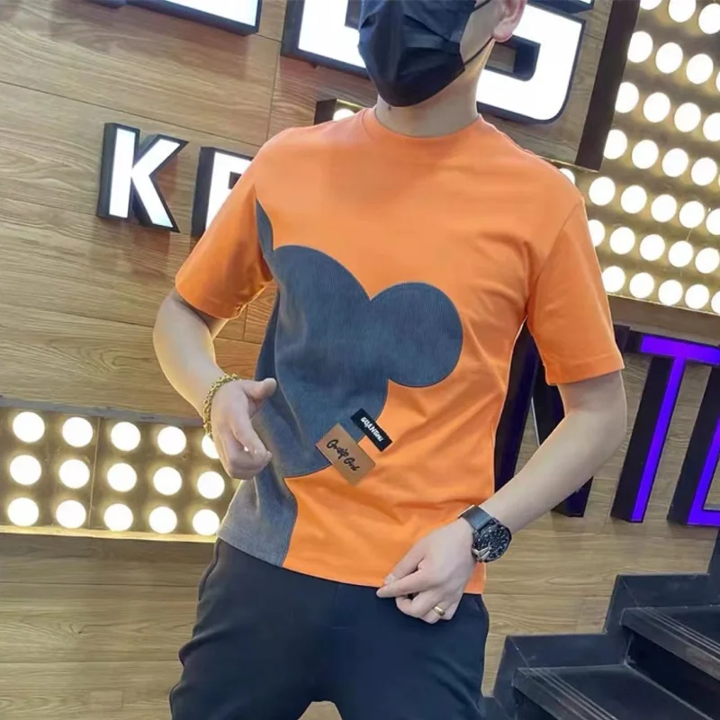 

Clothing Cotton T Shirt for Men Man Tee Shirts Katoen Streetwear Top Anime Summer O Neck Chic Muscles Polyester Aesthetic Hot S