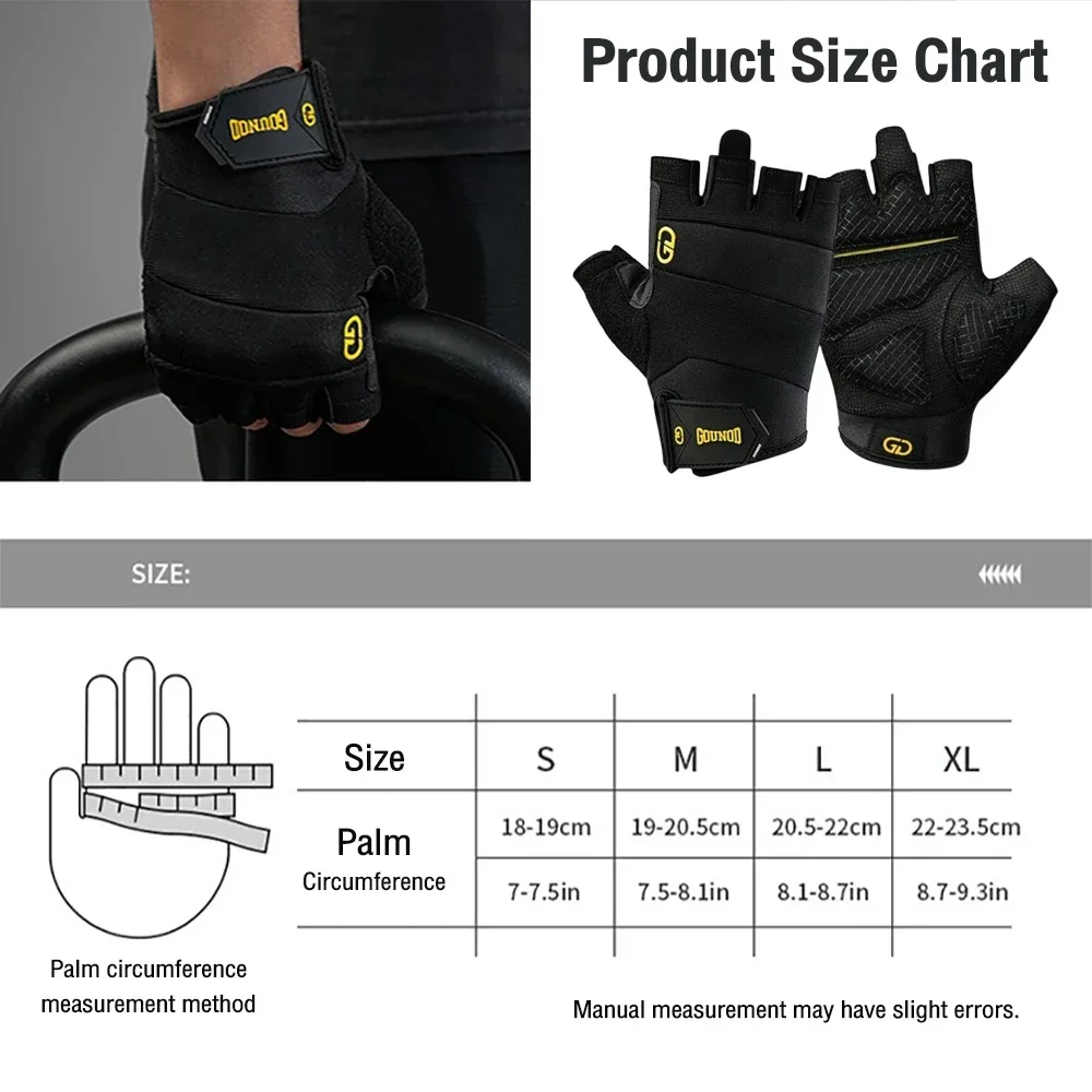 Professional Half Finger Gym Fitness Gloves Breathable Non-Slip Grip Shock Absorption for Men Women Outdoor Cycling Gloves 6