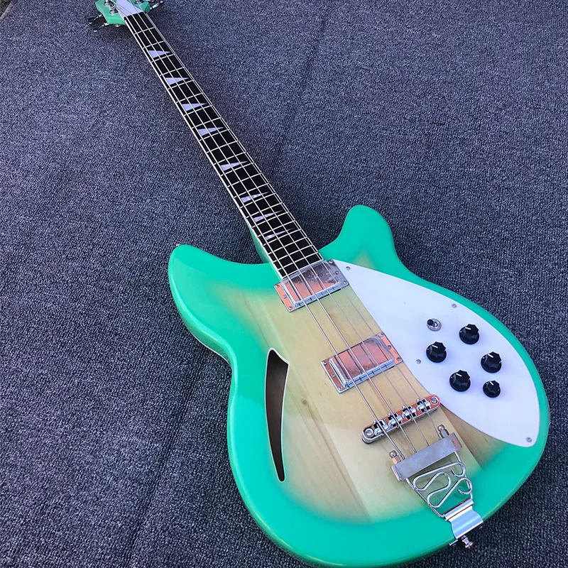 

Electric Bass Guitar Ricken 4 string Bass Basswood Body Rosewood Fingerboard Greenburst Gloss Finish Fast Shipping