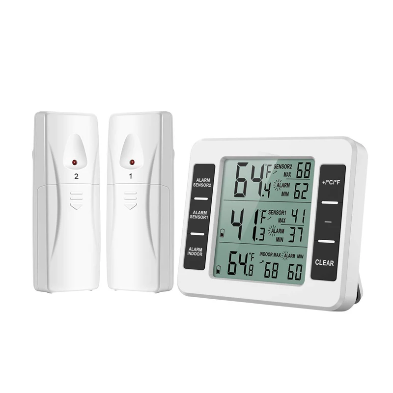 Advanced Digital Wireless Weather Station Thermometer with Indoor-Outdoor Transmitter