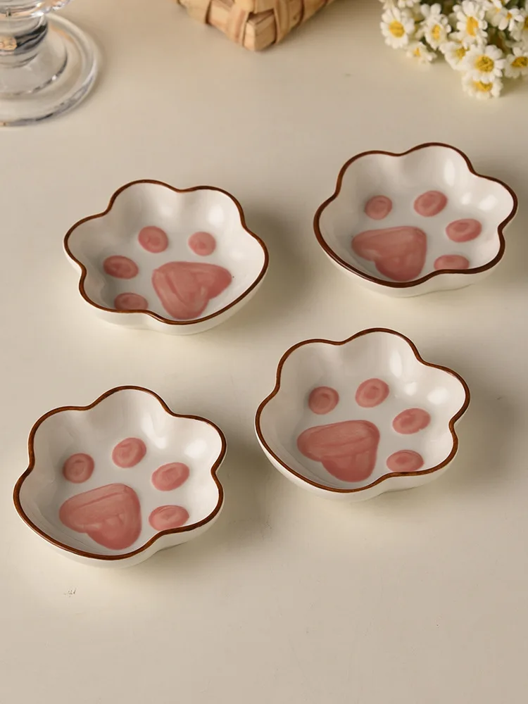 Cute Cat Paw Ceramic Dish