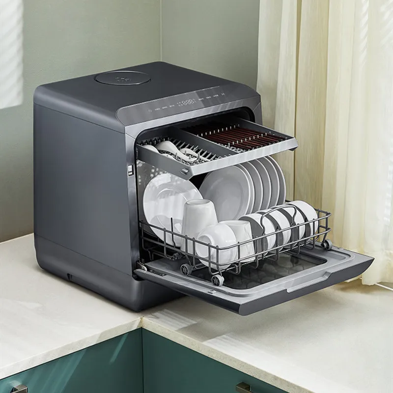 Dishwasher 220v 50hz 6 Sets Table Dishwasher Mini Automatic Intelligent