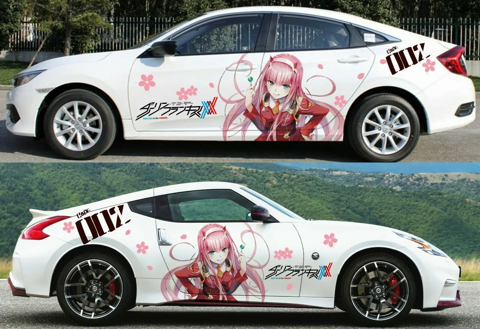 

DARLING in the FRANXX ZERO TWO Anime Car Door Decal Vinyl Sticker fit any car