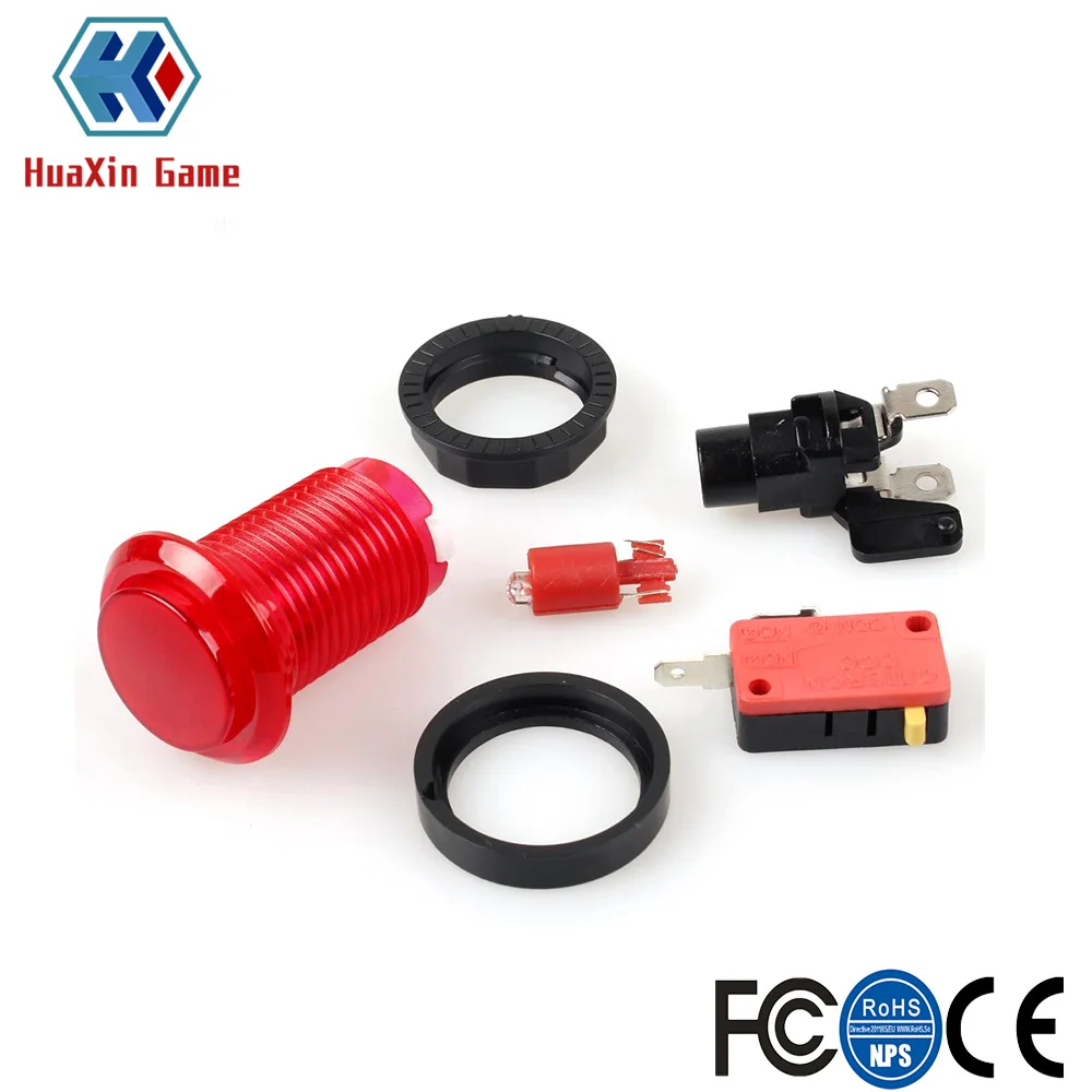 제로 딜레이 인코더 아케이드 캐비닛 DIY 키트, 5V LED 푸시 조명 버튼 복사, SANWA 조이스틱 USB-PC 라즈베리 파이