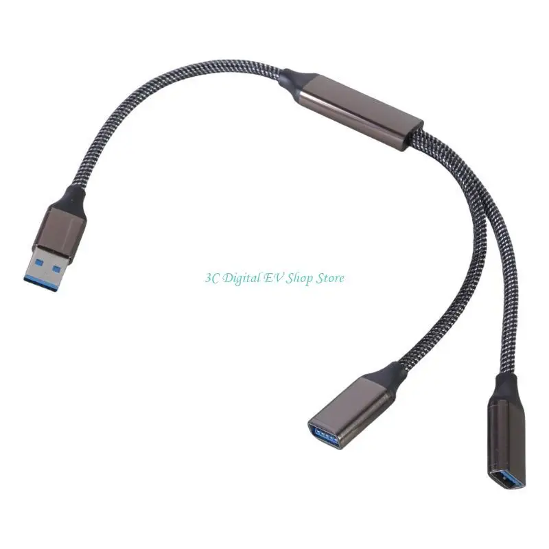 효율적인 충전 및 데이터 전송을 위한 E74D 고속 USB3.0 Y 분배기 허브 케이블