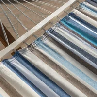 299068 Brown Blue White Stripe Outdoor Hammock Fabric,8.82 Lbs,58.90 X 164.15 X 49.75 Inches 3