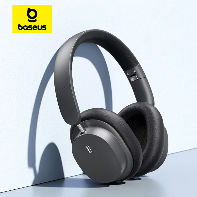 Baseus-bowie D05 Headphone sem Fio Bluetooth 5.3 Fone de Ouvido Hifi Headconjunto Nível Driver 40 Milímetros Dobrável Over Ear Headphone 70h Tempo