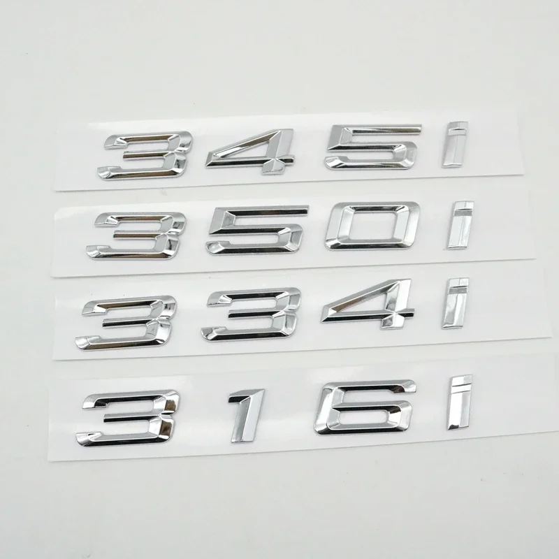 Auto 3D ABS Kofferbak Letters Logo Badge Embleem Decal Sticker Voor DE 3 Serie 320i 325i 328i 330i 335i E46 E90 E91 F30 F31 F34 G20