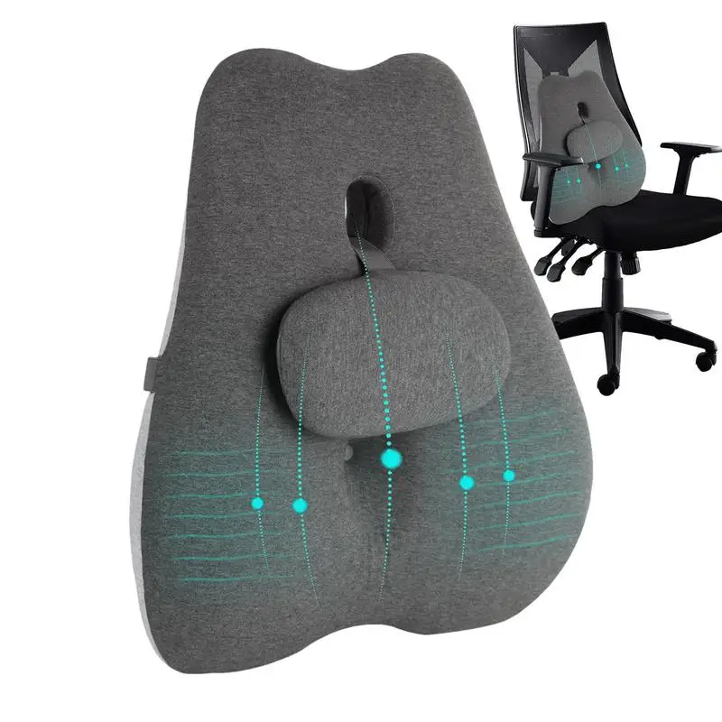 

Chair Waist Support Pillow Desk Chair Lumbar Support Pillow Firm Ergonomic Cushion for Cars Back Relief Pillow Cushion Back Pads