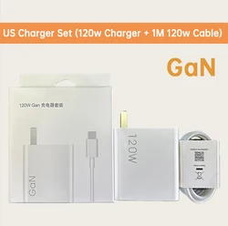 120W XIAOMI Turbo Hyper Charge Type A Adapter - US Charger Set
