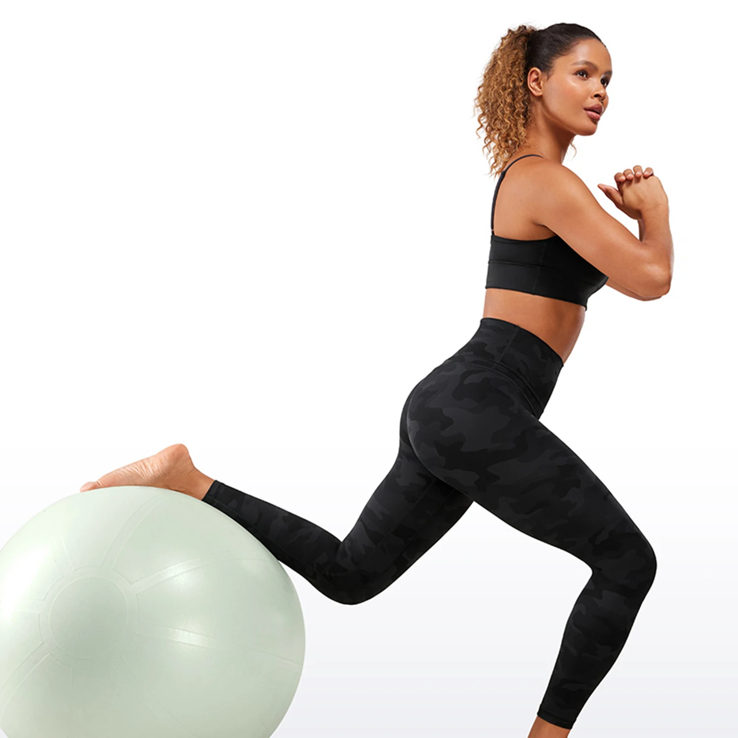 Crz yoga feminino nu sentimento alto-rise apertado calças de yoga workout  fitness leggings com alta elasticidade-25 polegadas - AliExpress