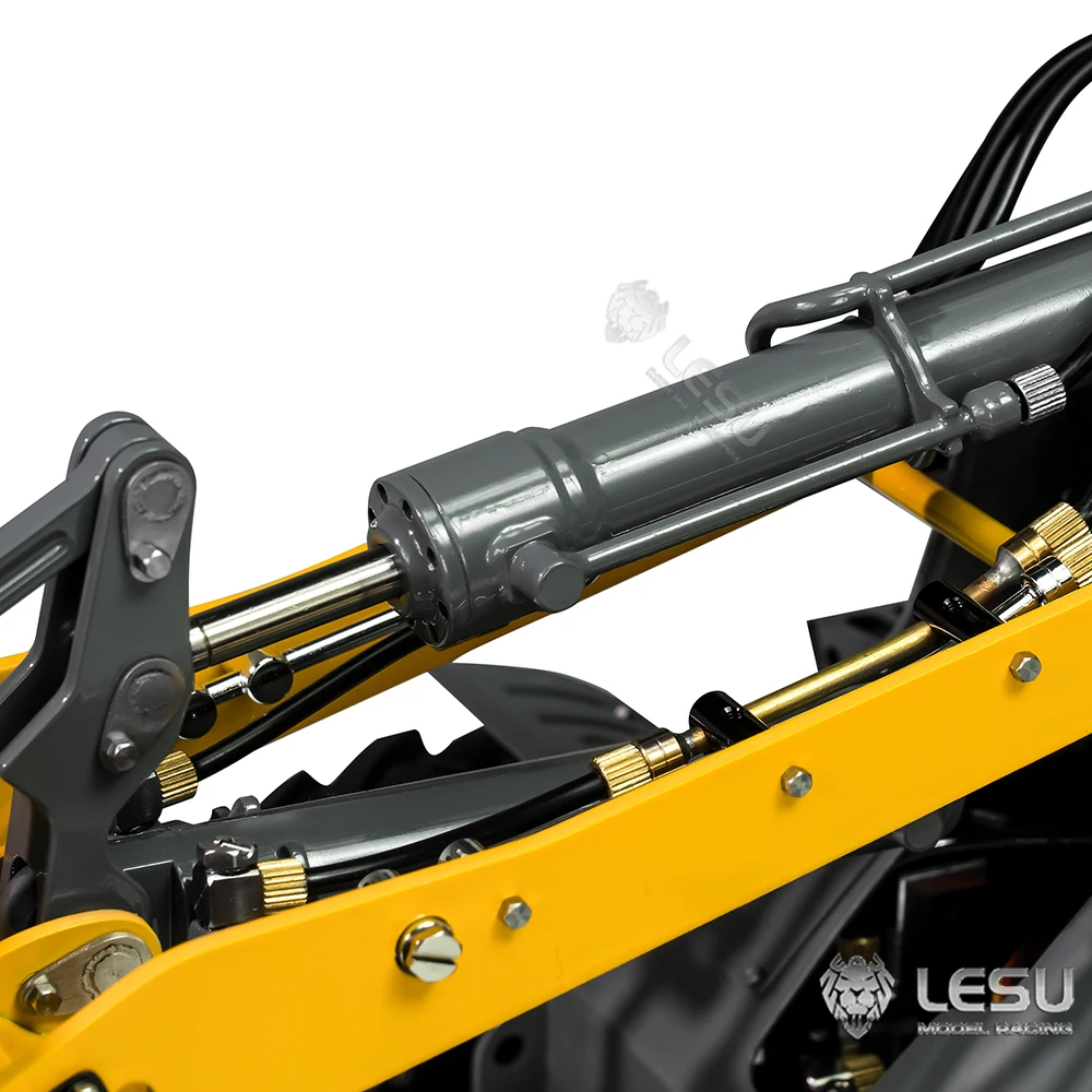 LESU RC Loader Kits Aoue-MCL8 1/14 Hydraulic Metal Unpainted Unassembled Construction Truck Model Light Sound Toy TH22928 5