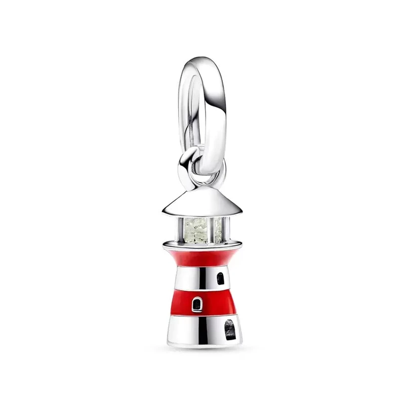 New Charm DIY Women Jewelry Gifts Cruise Ship Lighthouse Ship's Anchor Sailboat Beads Fit Original 925 Silver Bracelet Necklace 5