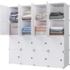 Large Cube Storage 1418 Depth Cube 16Cubes Organizer Shelves Clothes Dresser Closet Storage Organizer Cabinet Shelving Bookshelf 1
