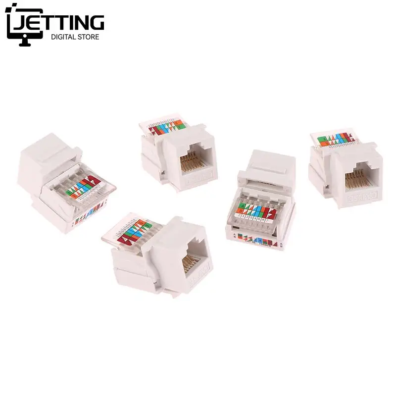 Tomada do Computador Cabo Adaptador Jack Soquete de Informações Substituição do Adaptador do Cabo de Rede sem Ferramentas Cat5e Utp Conector Rj45 Pcs - Imagem 4